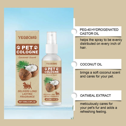 Coconut Scent Pet Spray Natural Formula