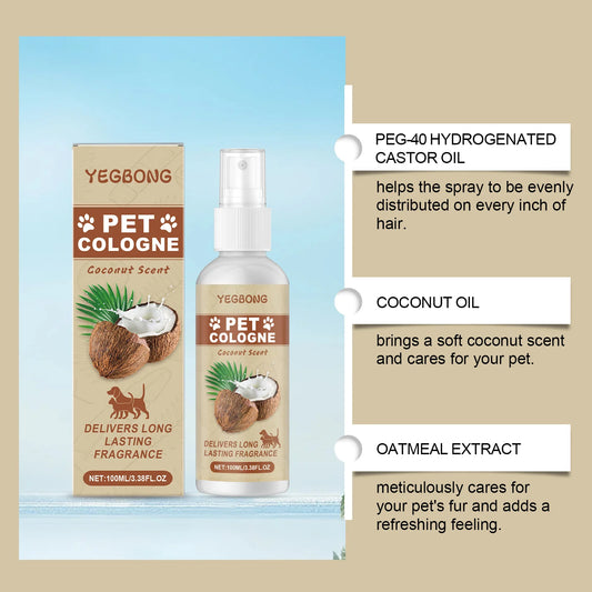 Coconut Scent Pet Spray Natural Formula