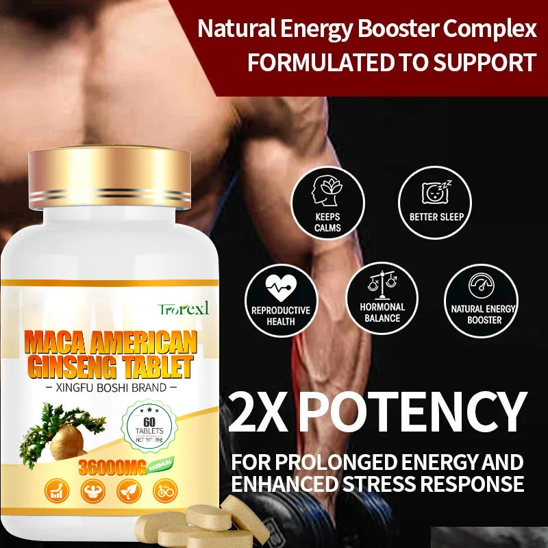 Organic Maca American Ginseng Supplement