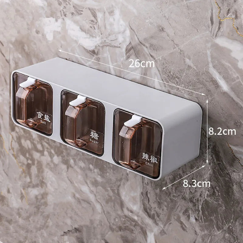 Wall-Mounted Spice Rack Set