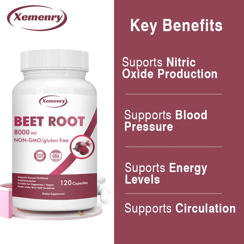Organic Beetroot Athletic Health Capsules