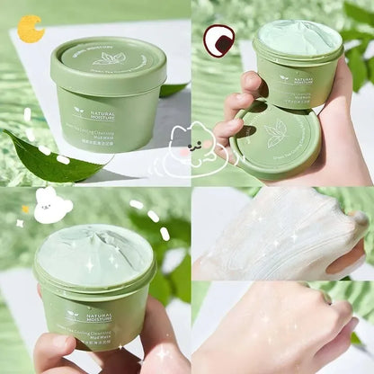 Green Tea Ice Mud Mask for Oil Control