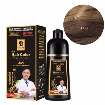 Natural Herbal Hair Color Shampoo for Gray Hair Nourishing Care