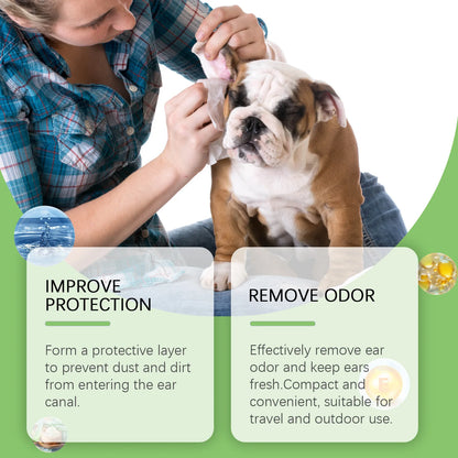 Pet Ear Cleaning Wipes Natural Care