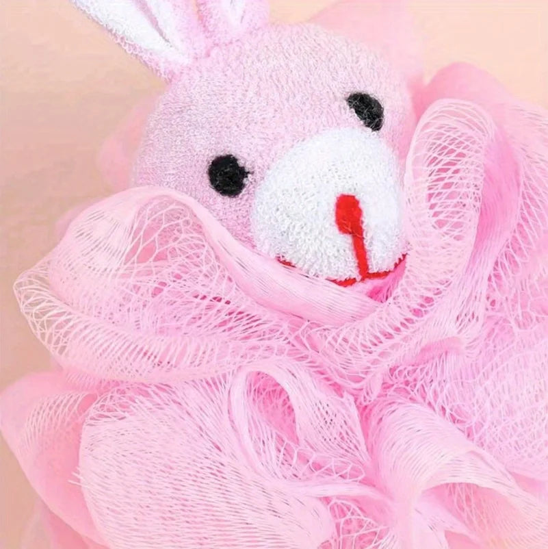 Cartoon Animal Bath Pouf for Kids