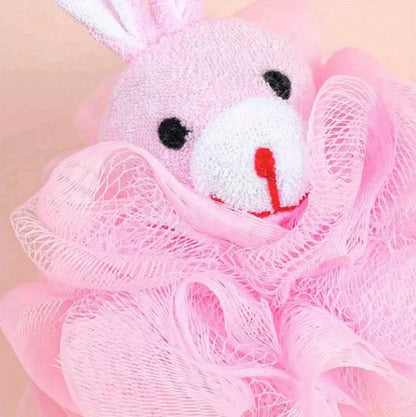 Cartoon Animal Bath Pouf for Kids