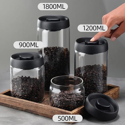 Airtight Coffee Bean Glass Jar