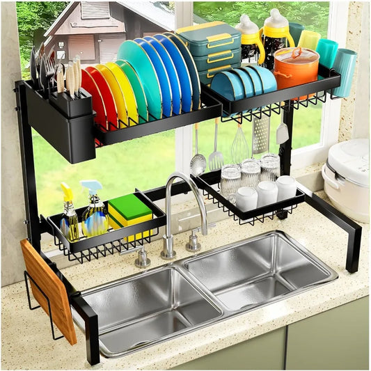 Over Sink Extendable Dish Drying Rack