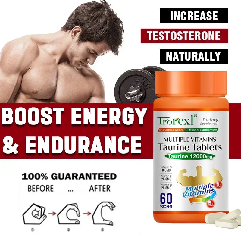 Organic Taurine Natural Energy Supplement