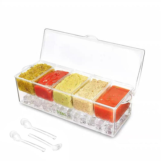 Clear Acrylic Kitchen Seasoning Storage Box