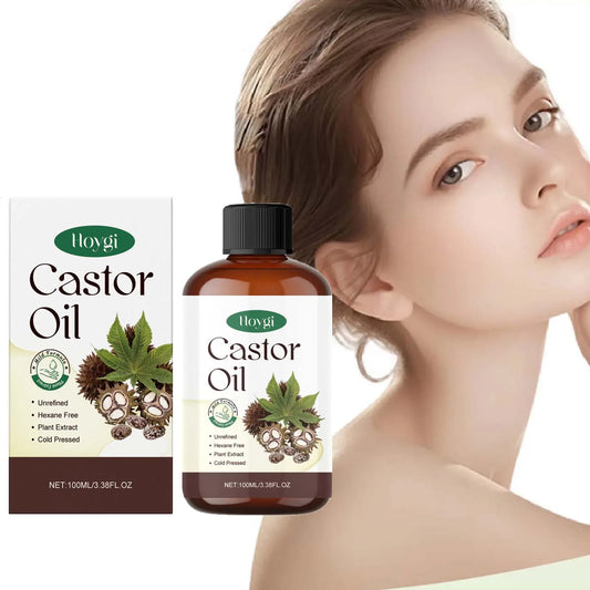 Organic Castor Oil for Hair and Eyelashes Nourishing Care