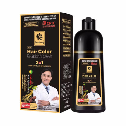 Natural Herbal Hair Color Shampoo for Gray Hair Nourishing Care