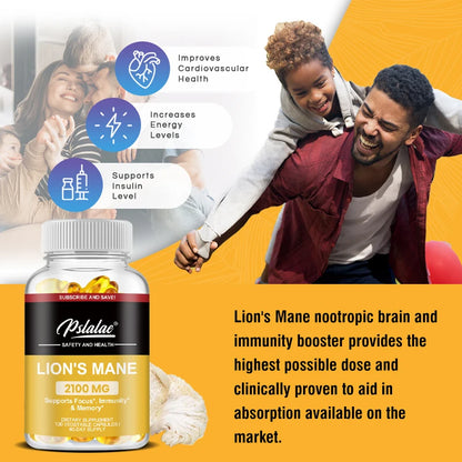 Lion’s Mane Vitamin Supplement Capsules