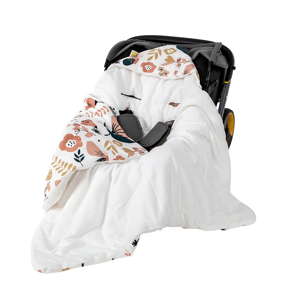 Newborn Baby Blanket with Windproof Hood
