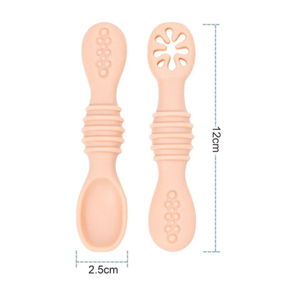 Silicone Baby Dining Plate with Spoon & Fork