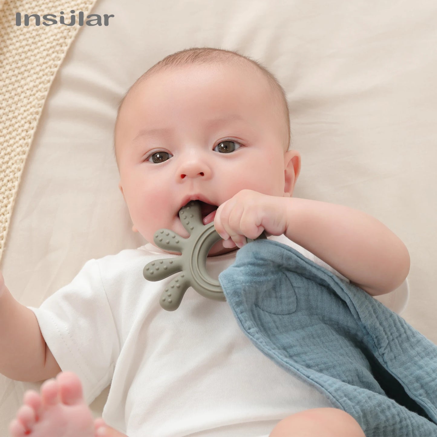 Baby Soother Towel & Muslin Cotton Bib