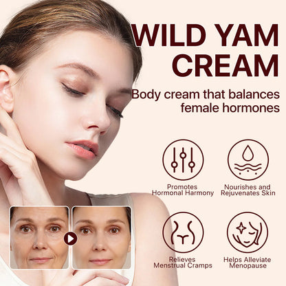 Wild Yam Cream for Women Wrinkle Removal and Hydration