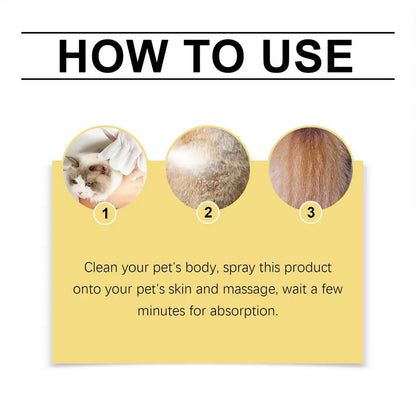 Natural Dog Puppy Moisturizing Spray