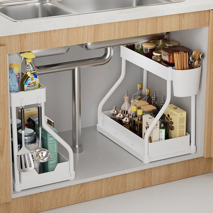 2 Tier Under Sink Storage Organizer