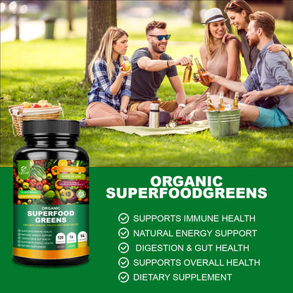 Organic Super Greens Health Supplement