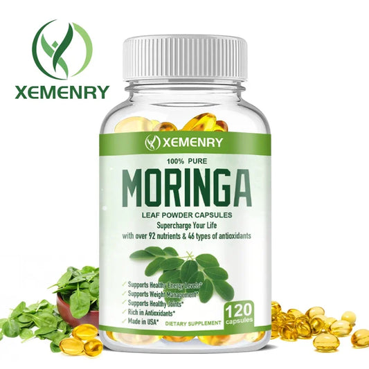 Organic Moringa Capsules for Energy & Wellness