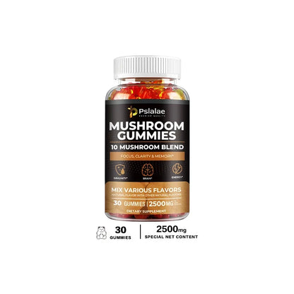 10-Strain Mushroom Brain Boost Gummies