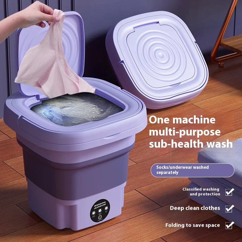8L Small Washer with Spin Dryer