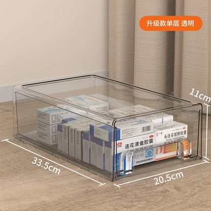 Transparent Acrylic Multi Layer Medicine Storage Box