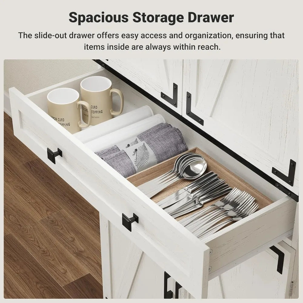 Farmhouse Kitchen Pantry Storage Cabinet