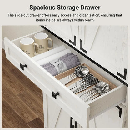 Farmhouse Kitchen Pantry Storage Cabinet