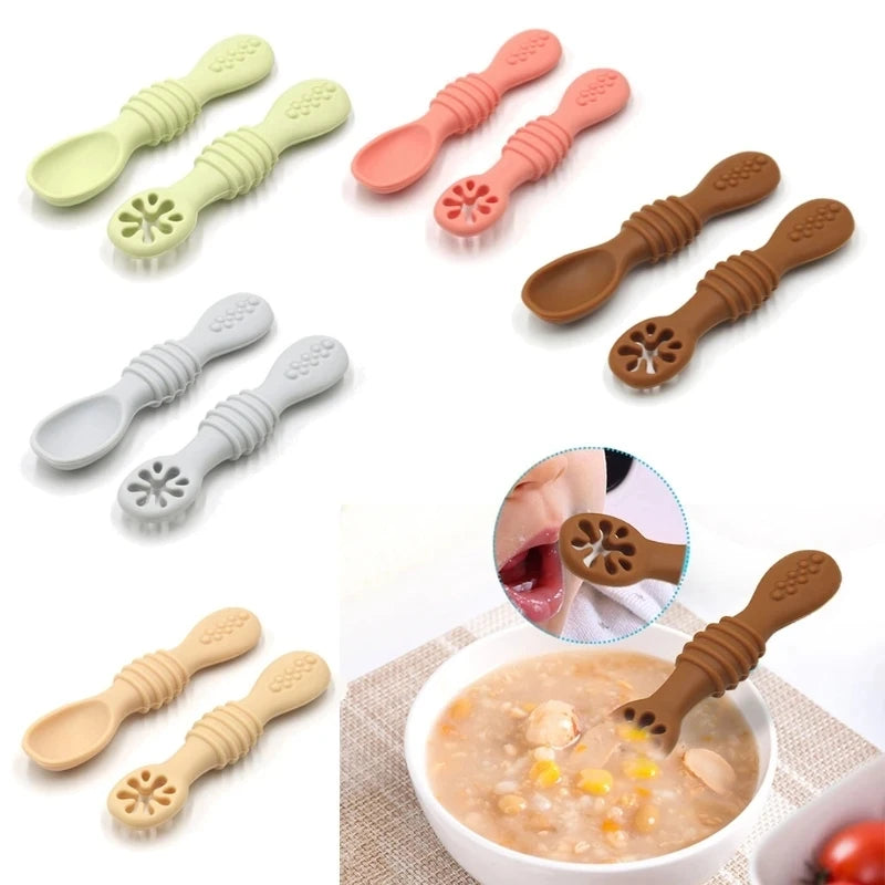 Silicone Baby Dining Plate with Spoon & Fork