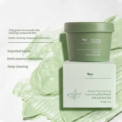Green Tea Ice Mud Mask for Oil Control