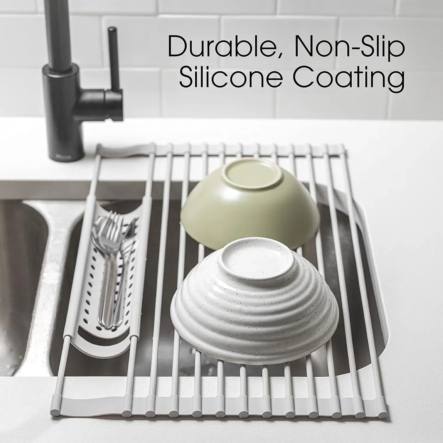 304 Stainless Foldable Dish Drying Rack