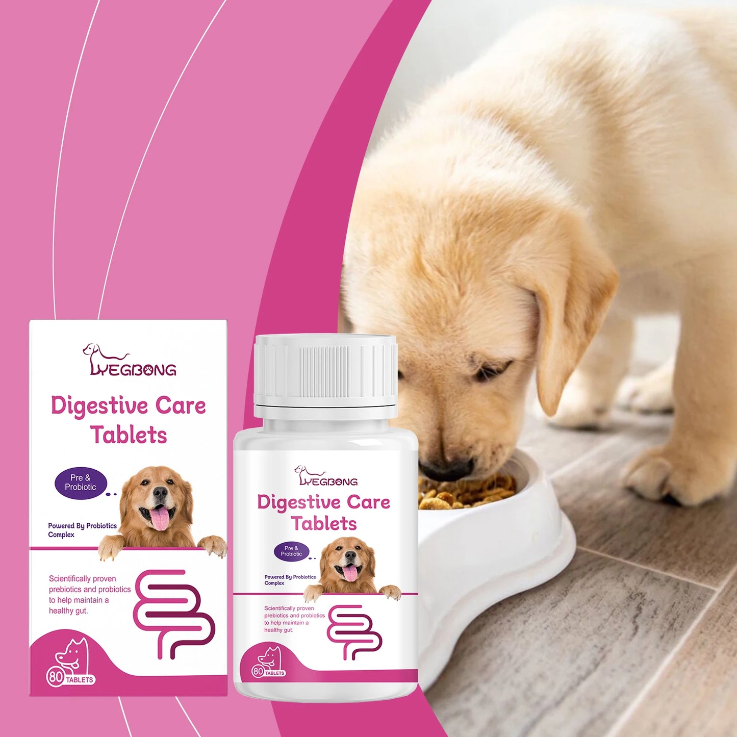 Natural Dog Probiotic Health Tablets