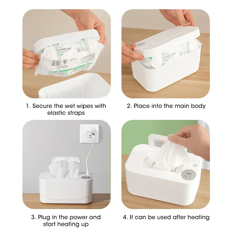 Portable Baby Wipe Warmer with LED Display