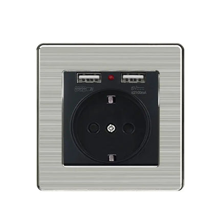 Brushed Stainless Steel Wall Switch