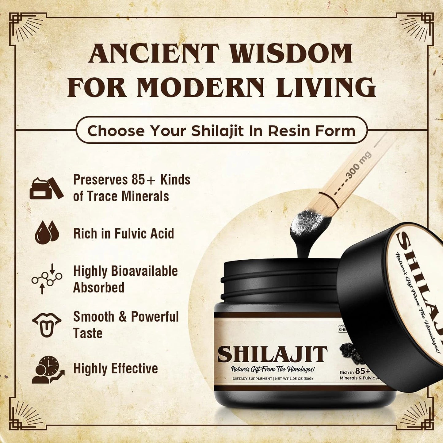Organic Himalayan Shilajit Energy Resin