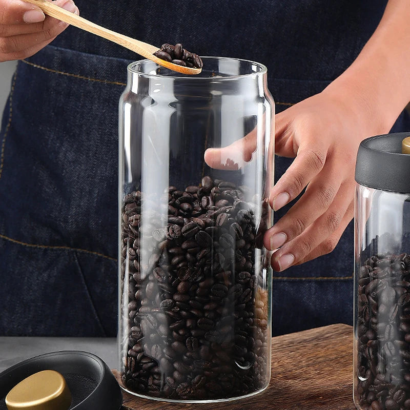 Airtight Coffee Bean Glass Jar