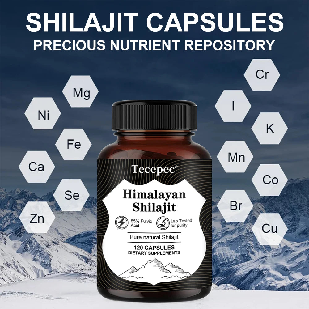 Natural Himalayan Shilajit Energy Capsules