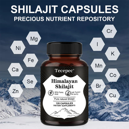 Natural Himalayan Shilajit Energy Capsules