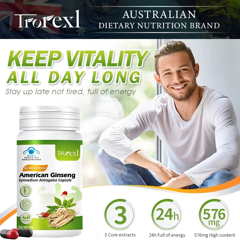 Natural Male Enhancement Ginseng Capsules