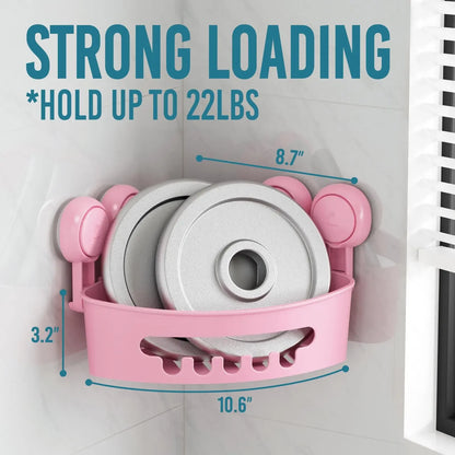 No-Drill Removable Shower Basket