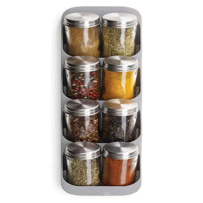 8-Grid Kitchen Spice Rack Organizer