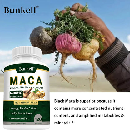 Bunkell Organic Peruvian Maca Supplement