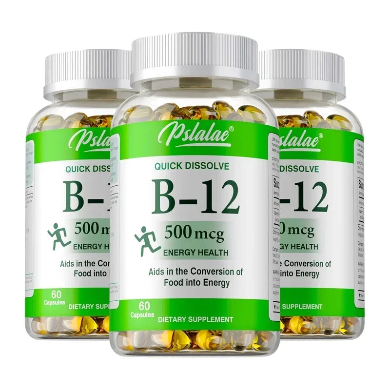 Vitamin B12 Capsules for Energy & Metabolism