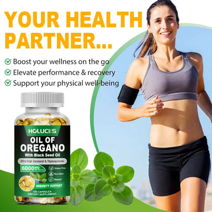 Natural Oregano Oil Health Support Capsules