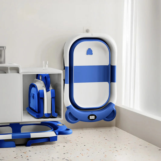 Folding Baby Bath Tub with Cushion