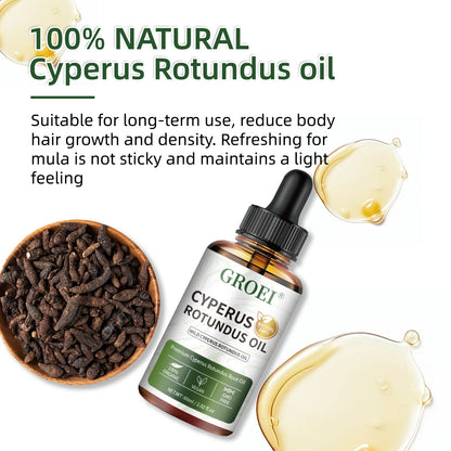Cyperus Rotundus Oil for Hair Growth and Post-Shave Care