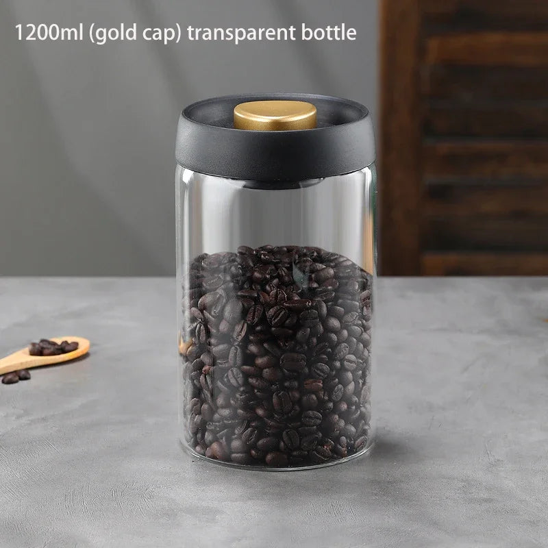 Airtight Coffee Bean Glass Jar