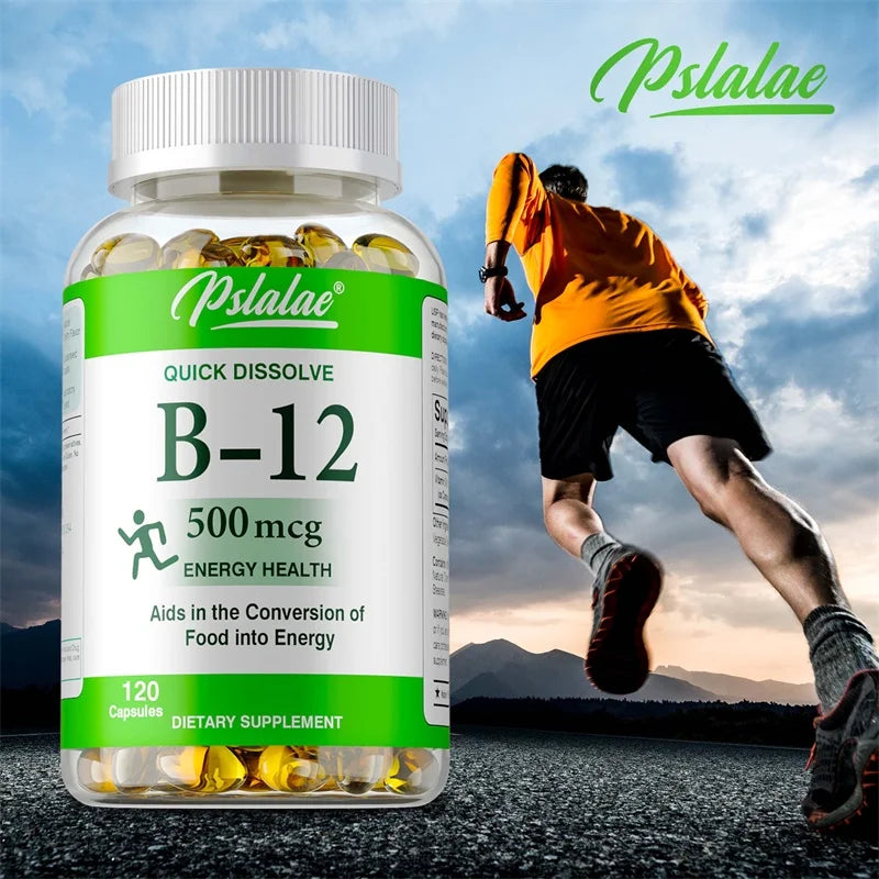 Vitamin B12 Capsules for Energy & Metabolism